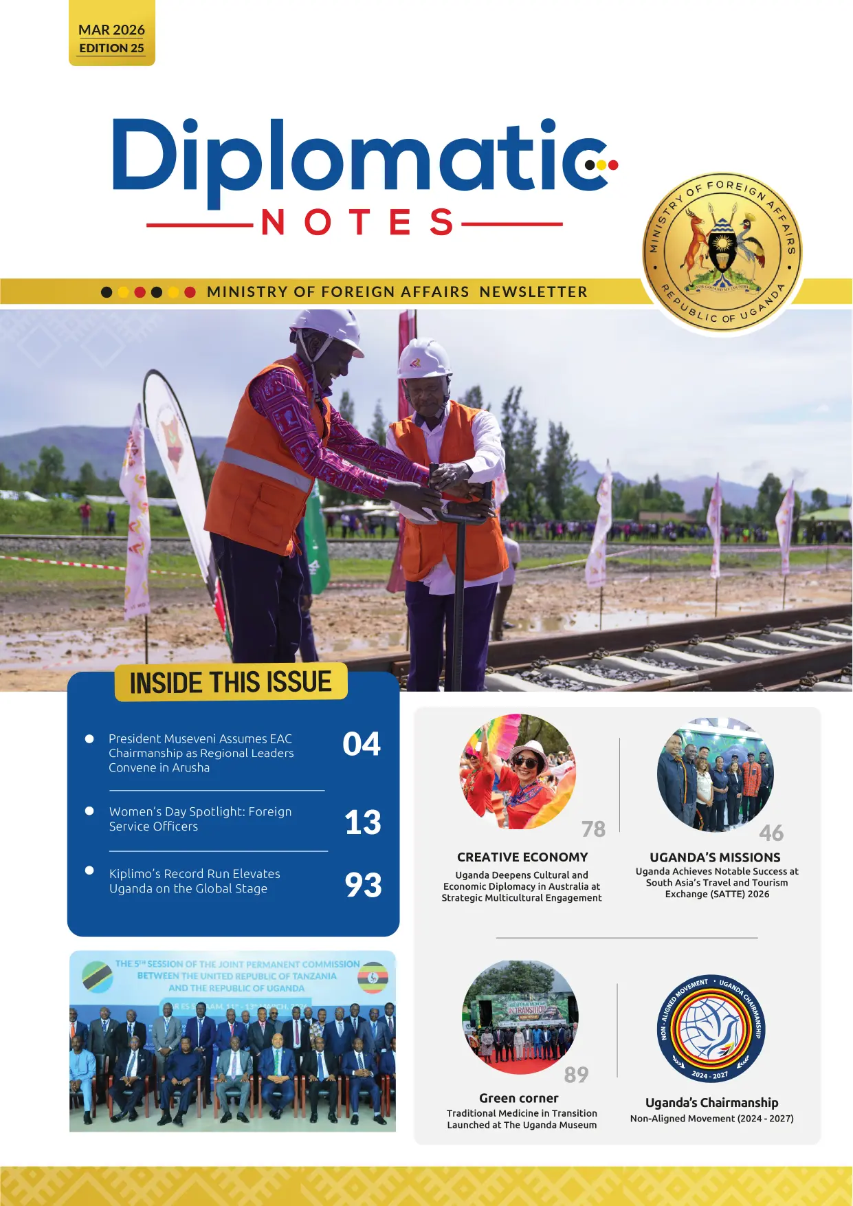Edition 25 March 2026 - Ministry Of Foreign Affairs - Diplomatic Notes